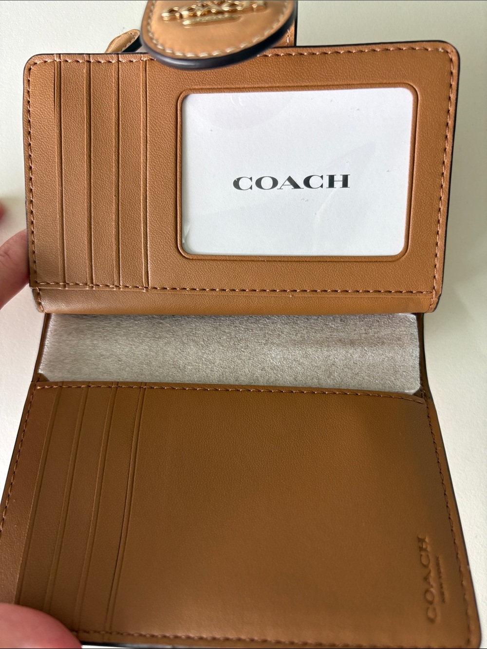 Coach Medium Corner Zip Wallet Pink - Floral Print NWT - Picture 5 of 6